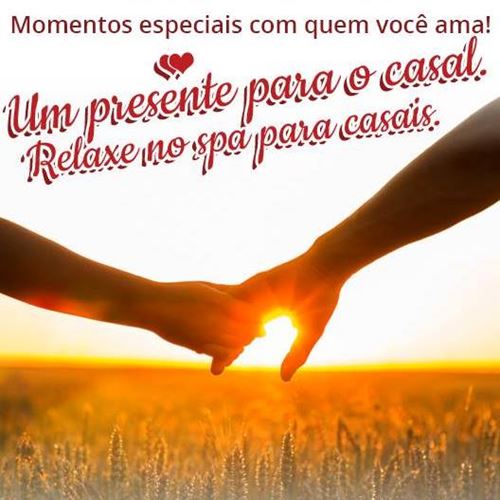 MASSAGEM DE CASAL DA ATMOSFERA ROMÂNTICA - 1h 20 min.
