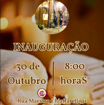 Salve a data! Inauguração 30/10